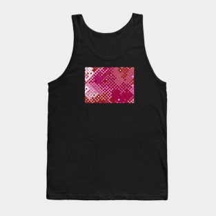 Lesbian Pride Abstract Rounded Circuits Tank Top